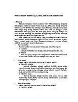 Pengertian Manusia, Sains, Dan Teknologi