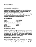 Pengertian Pariwisata: Teknik Pemandu Wisata [PDF]