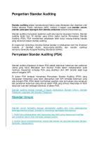 Pengertian Standar Auditing