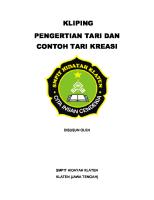 Pengertian Tari Dan Contoh Tari Kreasi [PDF]