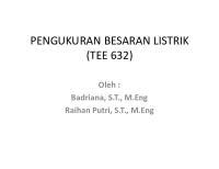 Pengukuran Besaran Listrik Tee 632 [PDF]