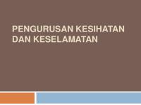 Pengurusan Kesihatan Dan Keselamatan [PDF]