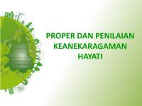 Penilaian PROPER & Keanekaragaman Hayati