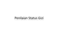 Penilaian Status Gizi