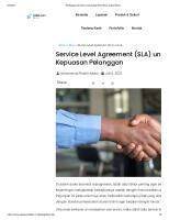 Pentingnya Service Level Agreement (SLA) Untuk Bisnis [PDF]