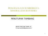 Penutupan Tambang