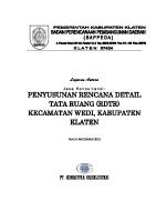 Penyusunan Rencana Detail Tata Ruang (RDTR) Kecamatan Wedi, Kabupaten Klaten