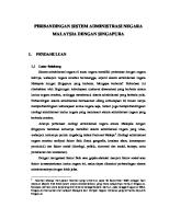 Per Banding An Sistem Administrasi Negara Malaysia Dengan Singapura [PDF]