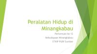 Peralatan Hidup Di Minangkabau [PDF]