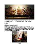 Perangkat Pertunjukan Wayang Kulit