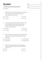 Perbandingan Senilai Dan Berbalik Nilai - Print - Quizizz