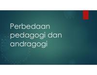 Perbedaan Pedagogi Dan Andragogi