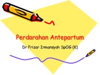 Perdarahan Antepartum