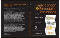 Perencanaan Dan Pemodelan Transportasi, Ofyar Z. Tamin