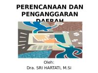 Perencanaan Dan Penganggaran Daerah