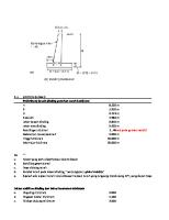 Perencanaan Dinding Penahan Tanah Kantilever
