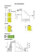 Perhitungan Bronjong: 1. Data Perencanaan 1.1 Dimensi