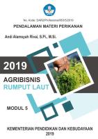 Perikanan Modul 5 Agribisnis Rumput Laut