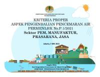 Permenlhk No 1 Tahun 2021 Kriteria Proper Ppa - Adr