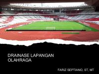 Pertemuan 10 Drainase Lapangan Olahraga