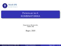 Pertemuan 4 - Kombinatorika - Hand