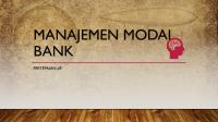 Pertemuan #9 Manajemen Modal Bank PDF