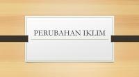 PERUBAHAN IKLIM Kelas 7