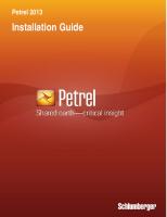 Petrel 2013 Installation Guide