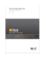 Petrel Reservoir Engineering by NExT Schlumberger [PDF]