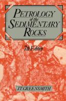 Petrology of The Sedimentary Rocks (J. T. Greensmith)