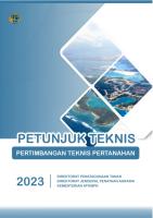 Petunjuk Teknis Pertimbangan Teknis Pertanahan 2023 PDF [PDF]