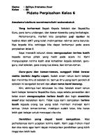 Pidato Perpisahan SD Kelas 6