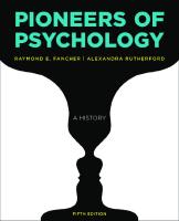 Pioneers of Psychology (Fifth E - Raymond E. Fancher PDF [PDF]