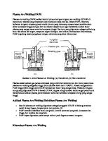 Plasma Arc Welding