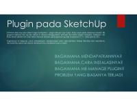 Plugin Pada SketchUp