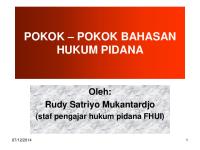 Pokok-Pokok Materi Hukum Pidana Baru - Jan 09 [PDF]