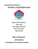 Pondasi Umpak Atau Setempat [PDF]