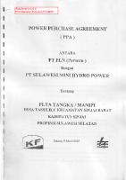 Power Purchase Agreement - PLN