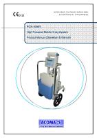 POX-100BT High Powered Mobile X-Ray System Product Manual (Operation & 0DQXDO)