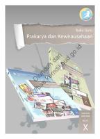 Prakarya Dan Kewirausahaan (Buku Guru) Kelas 10 [PDF]