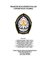 Praktik Manajemen Dalam Lingkungan Global - Kelompok 4