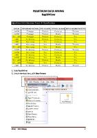 Praktikum Klasifikasi Data Mining RapidMiner [PDF]