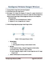 Praktikum Konfigurasi Nirkabel Dengan Wireless & WEP