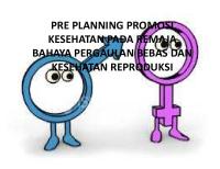 Pre Planning Promosi Kesehatan Pada Remaja