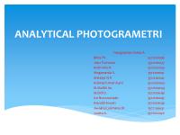 Presentasi Analitical Fotogrametri Kelas A  [PDF]