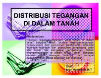 Presentasi Mektan II (DISTRIBUSI TEGANGAN DI DALAM TANAH)