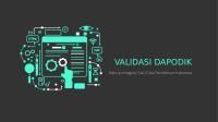 Presentasi Validasi Dapodik-V4 PDF