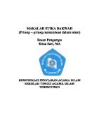 Prinsip - Prinsip Komunikasi Dalam Islam