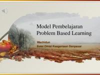 Problem Based Learning