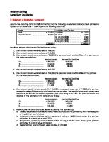 Problem Solving - Lump-Sum Liquidation